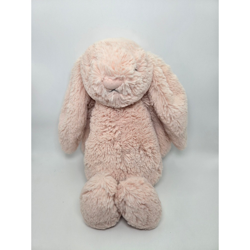Jellycat Bashful Blush Bunny Plush 12" Medium Light Pink Rabbit Stuffed Animal